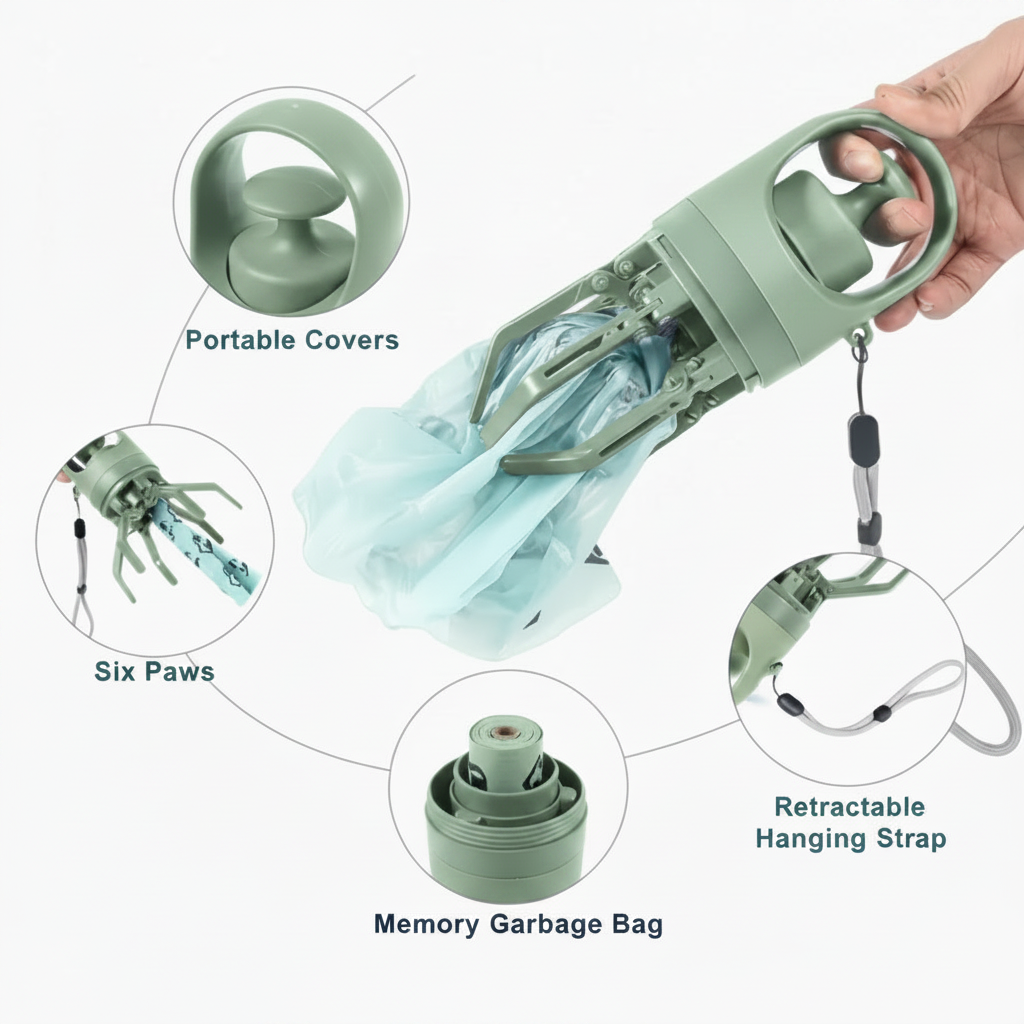 Sage Green Product Feature Infographic